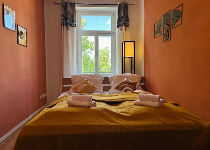 Afrikanisches Design-apartment I Siebtraeger Апартаменты Лейпциг