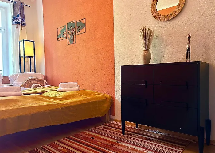 Afrikanisches Design-apartment I Siebtraeger * Lipsk