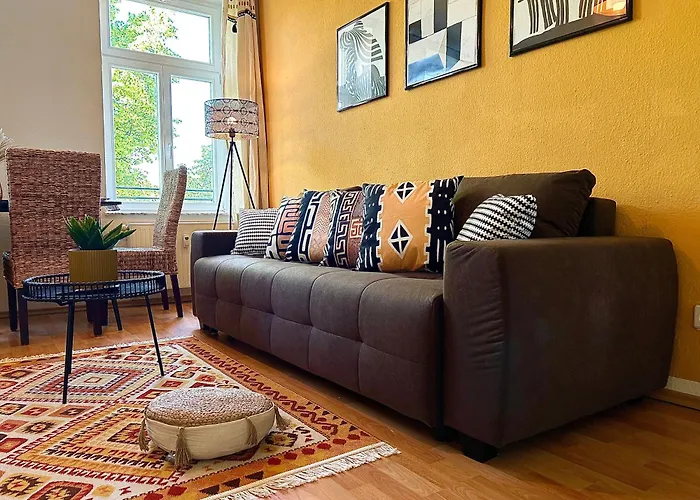 Afrikanisches Design-apartment I Siebtraeger Apartamento Leipzig