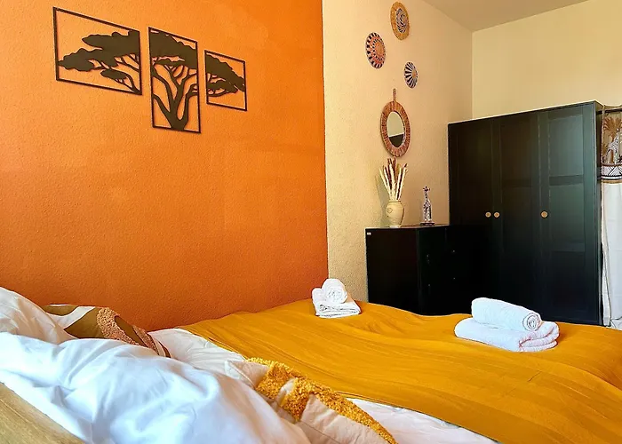 Afrikanisches Design-apartment I Siebtraeger Апартаменты Лейпциг